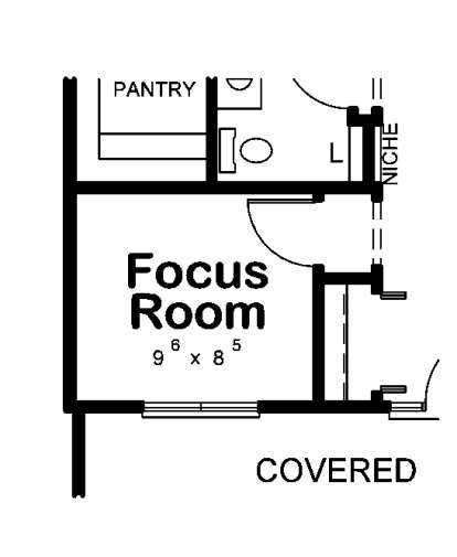 Optional Focus Room for House Plan #402-01620