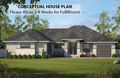 2 Bed, 2 Bath, 2228 Square Foot House Plan - #402-01621