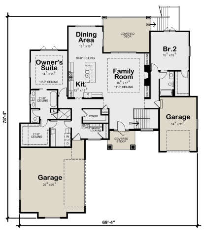 Main Floor for House Plan #402-01621