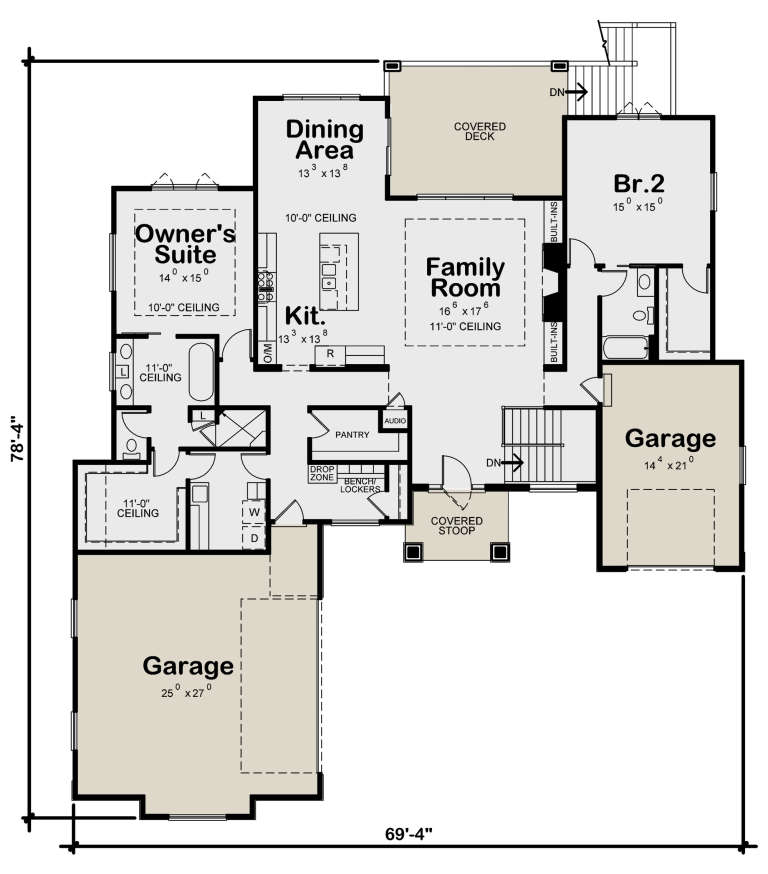 House Plan House Plan #24039 Drawing 1