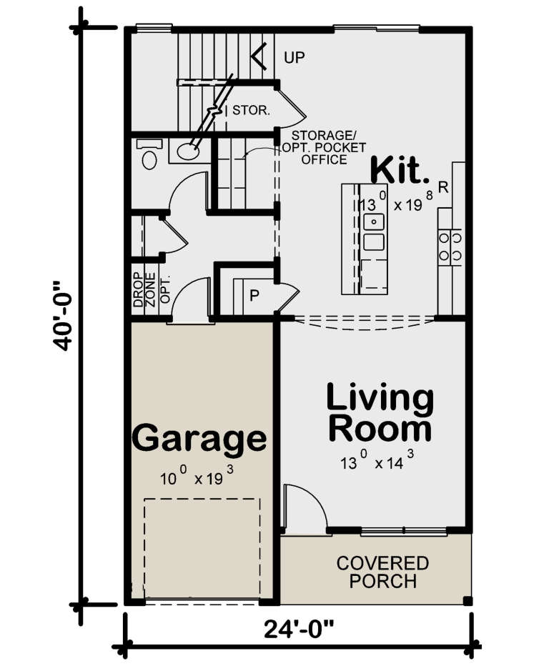 House Plan House Plan #24040 Drawing 1