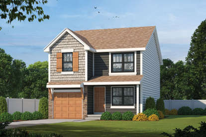 3 Bed, 3 Bath, 1540 Square Foot House Plan - #402-01623