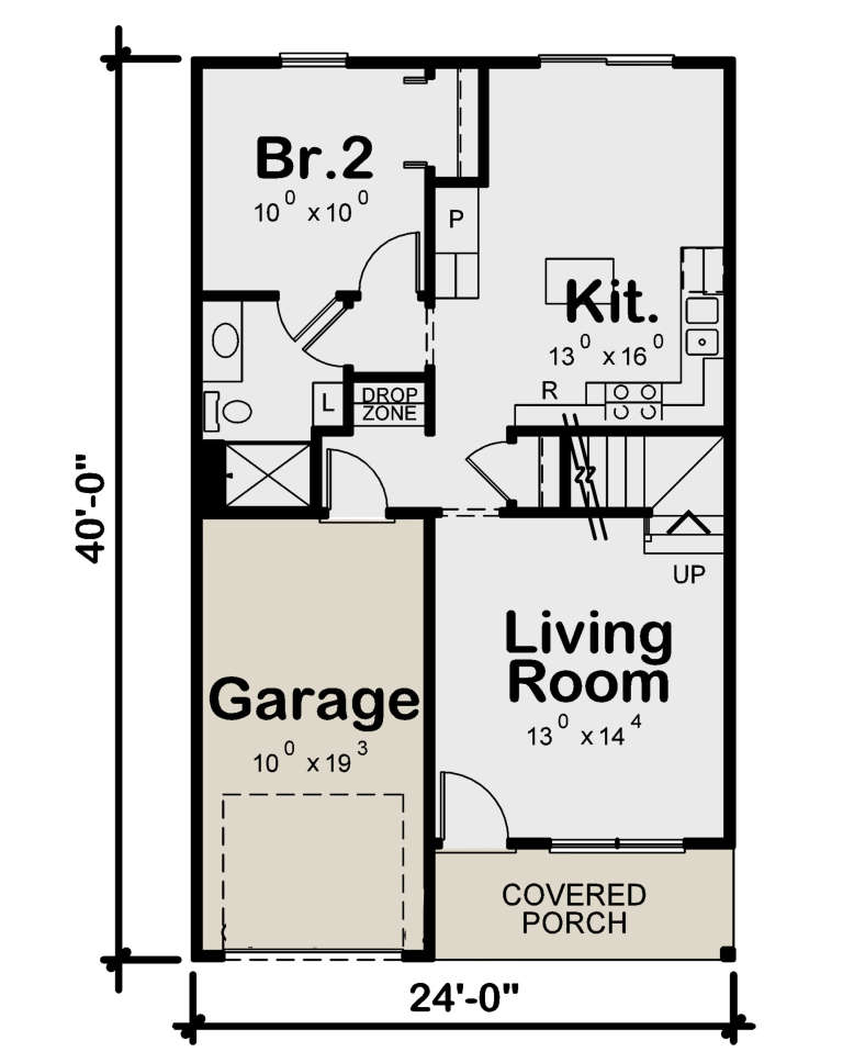 House Plan House Plan #24041 Drawing 1