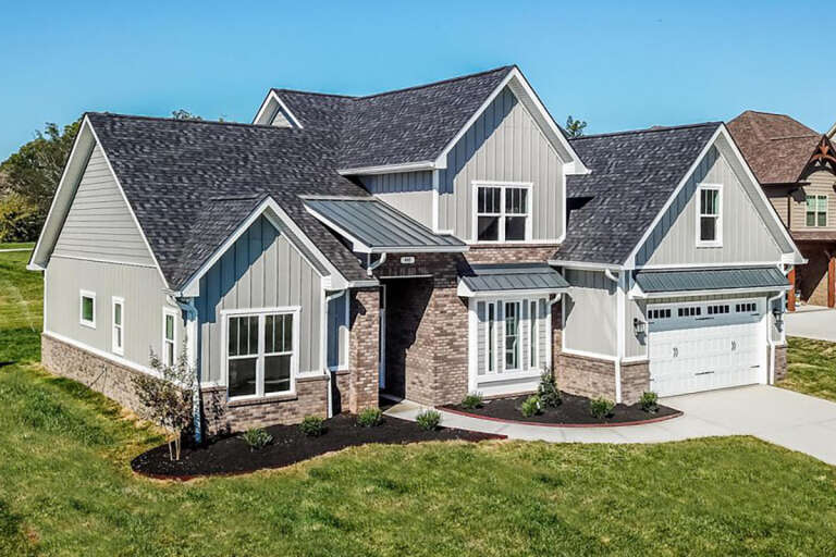 House Plan House Plan #24042 Angled Front Elevation