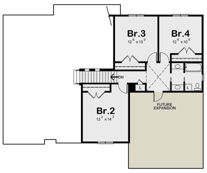 Second Floor for House Plan #402-01624