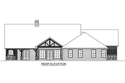 Country House Plan #5445-00357 Elevation Photo