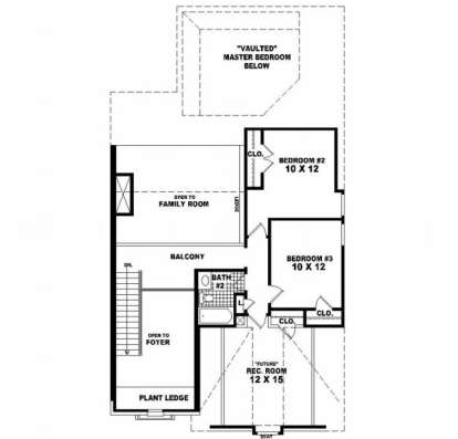 Second Floor for House Plan #053-00201