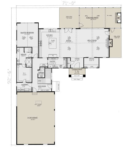 Main Floor for House Plan #286-00104