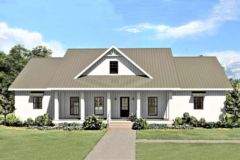 Modern Farmhouse House Plan #1776-00106 Elevation Photo