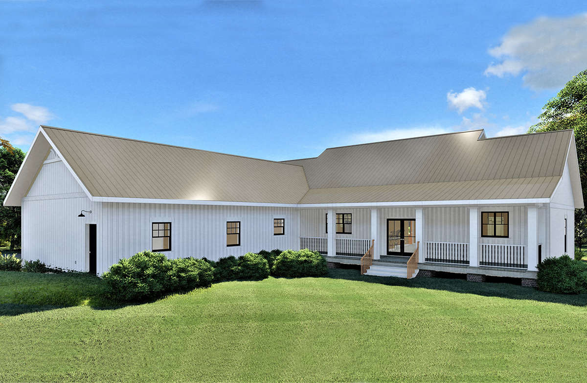 Modern Farmhouse House Plan #1776-00106 Elevation Photo