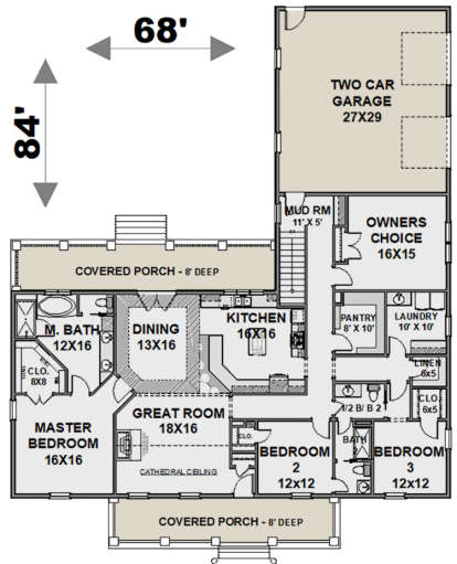 Main Floor for House Plan #1776-00106