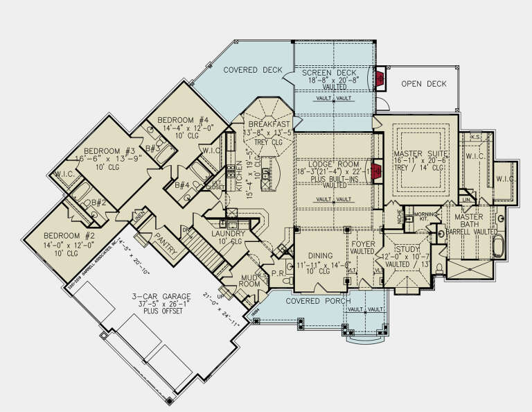 House Plan House Plan #24055 Drawing 1