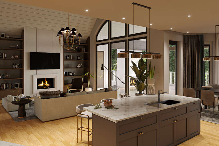 Lake Front House Plan #699-00258 Additional Photo