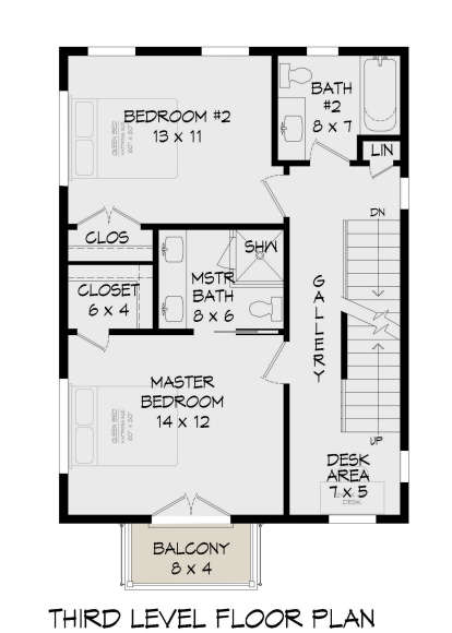 Third Floor for House Plan #940-00196
