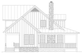 Cabin House Plan #940-00197 Elevation Photo