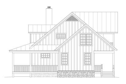 Cabin House Plan #940-00197 Elevation Photo