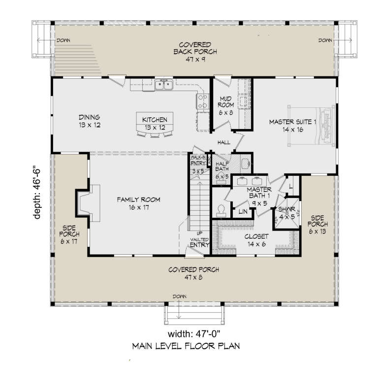 House Plan House Plan #24057 Drawing 1