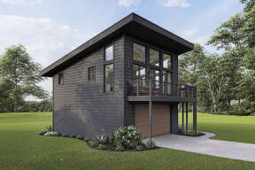 Modern House Plan #940-00198 Elevation Photo