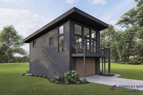 Modern House Plan #940-00198 Elevation Photo