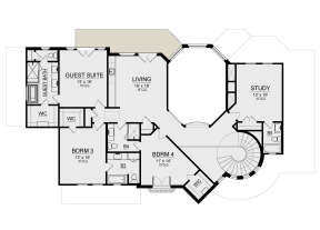 Second Floor for House Plan #5445-00359