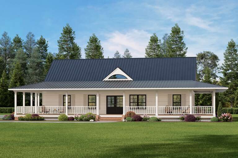 Country House Plans | French, English, Low, Modern, Ranch