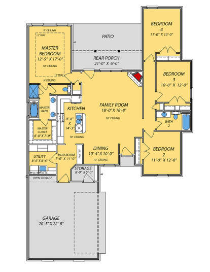 Main Floor for House Plan #9279-00002