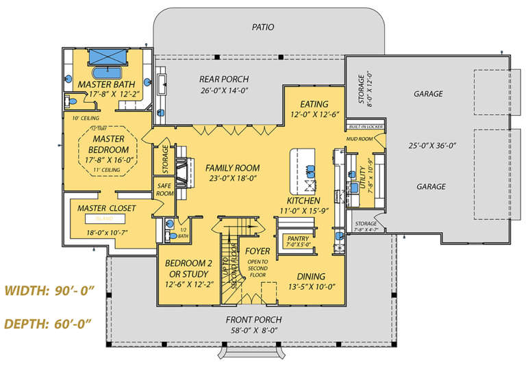 House Plan House Plan #24062 Drawing 1