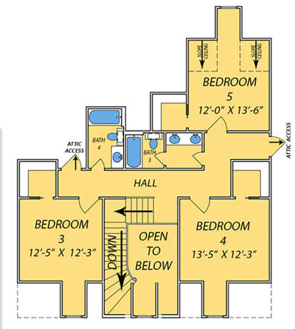 Second Floor for House Plan #9279-00003