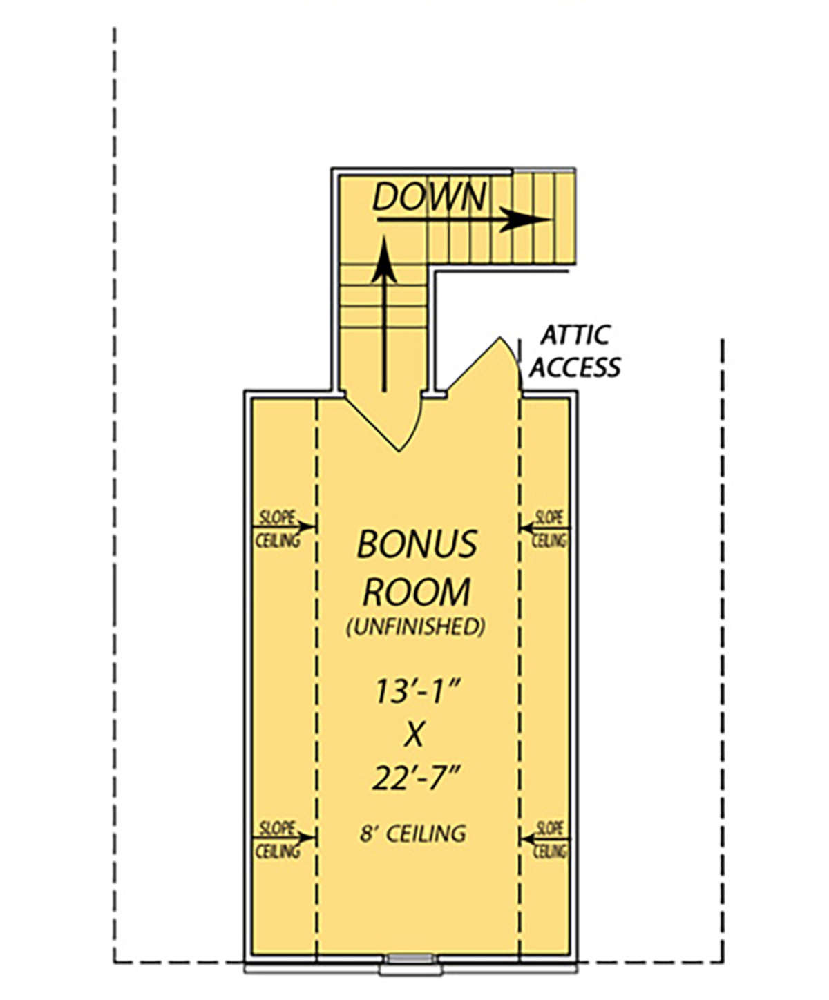 Bonus Room for House Plan #9279-00008