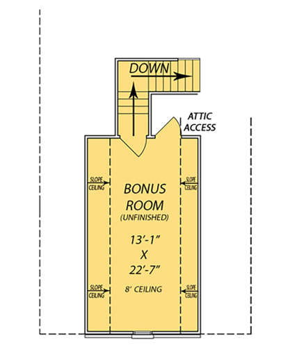 Bonus Room for House Plan #9279-00008