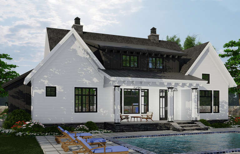 Modern Farmhouse House Plan #098-00319 Elevation Photo