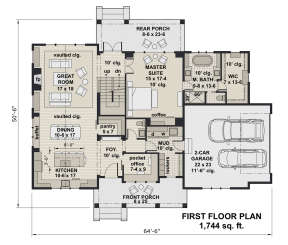 Main Floor for House Plan #098-00319