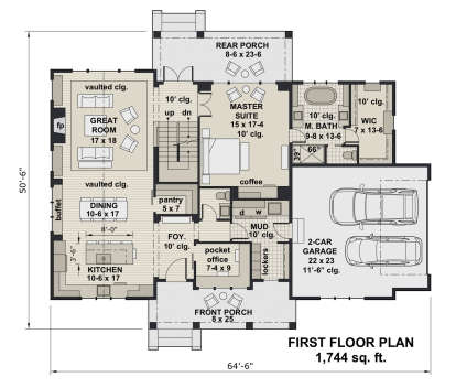 Main Floor for House Plan #098-00319