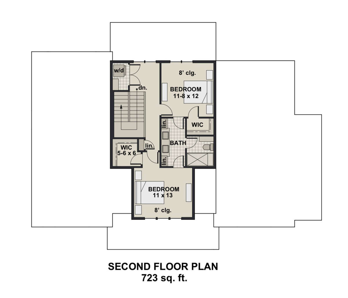 Second Floor for House Plan #098-00319
