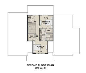 Second Floor for House Plan #098-00319