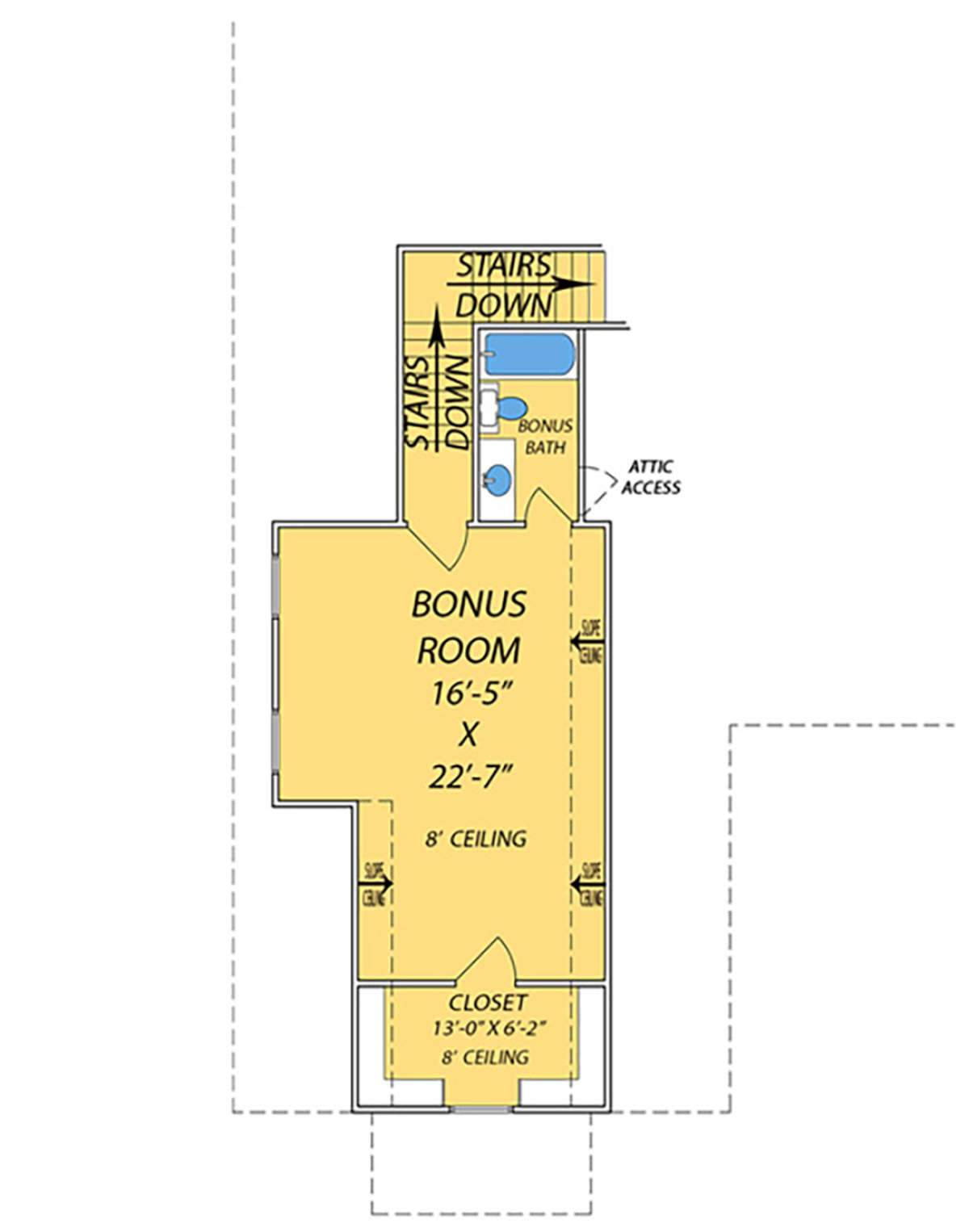 Bonus Room for House Plan #9279-00012