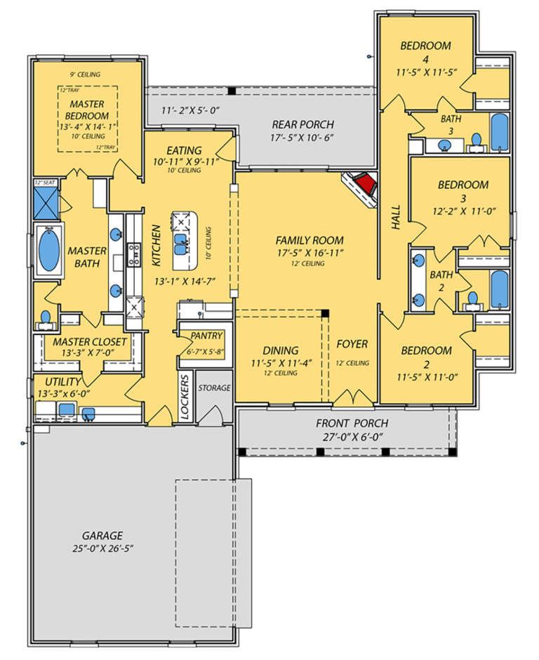 House Plan House Plan #24074 Drawing 1
