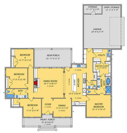 House Plan House Plan #24075 Drawing 1