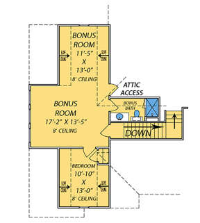 Bonus Room for House Plan #9279-00015