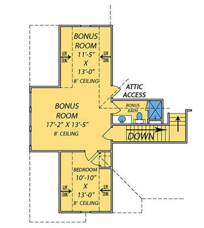 Bonus Room for House Plan #9279-00015