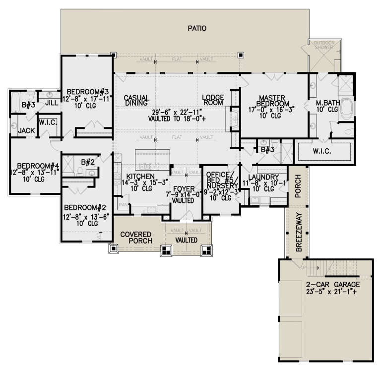 House Plan House Plan #24079 Drawing 1
