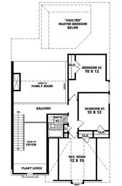 Second Floor for House Plan #053-00204