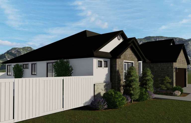 Ranch House Plan #2802-00049 Elevation Photo