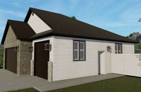 Ranch House Plan #2802-00049 Elevation Photo