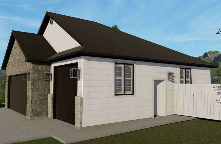 Ranch House Plan #2802-00049 Elevation Photo
