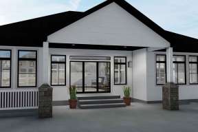 Ranch House Plan #2802-00049 Elevation Photo
