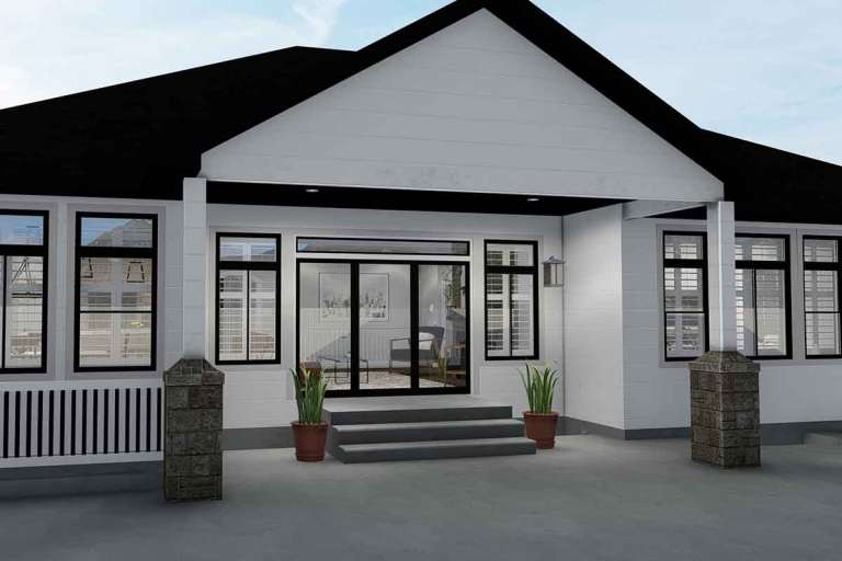 Ranch House Plan #2802-00049 Elevation Photo