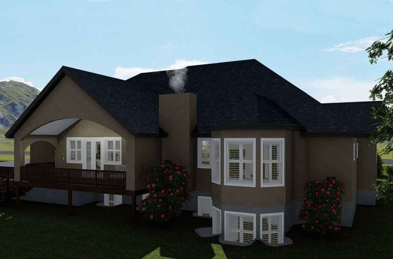Ranch House Plan #2802-00050 Elevation Photo