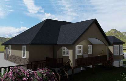 Ranch House Plan #2802-00050 Elevation Photo