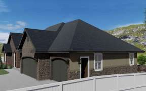 Ranch House Plan #2802-00050 Elevation Photo